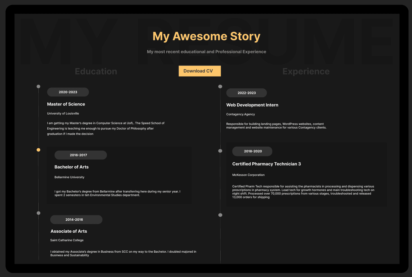 1 Redesigning my Portfolio Website