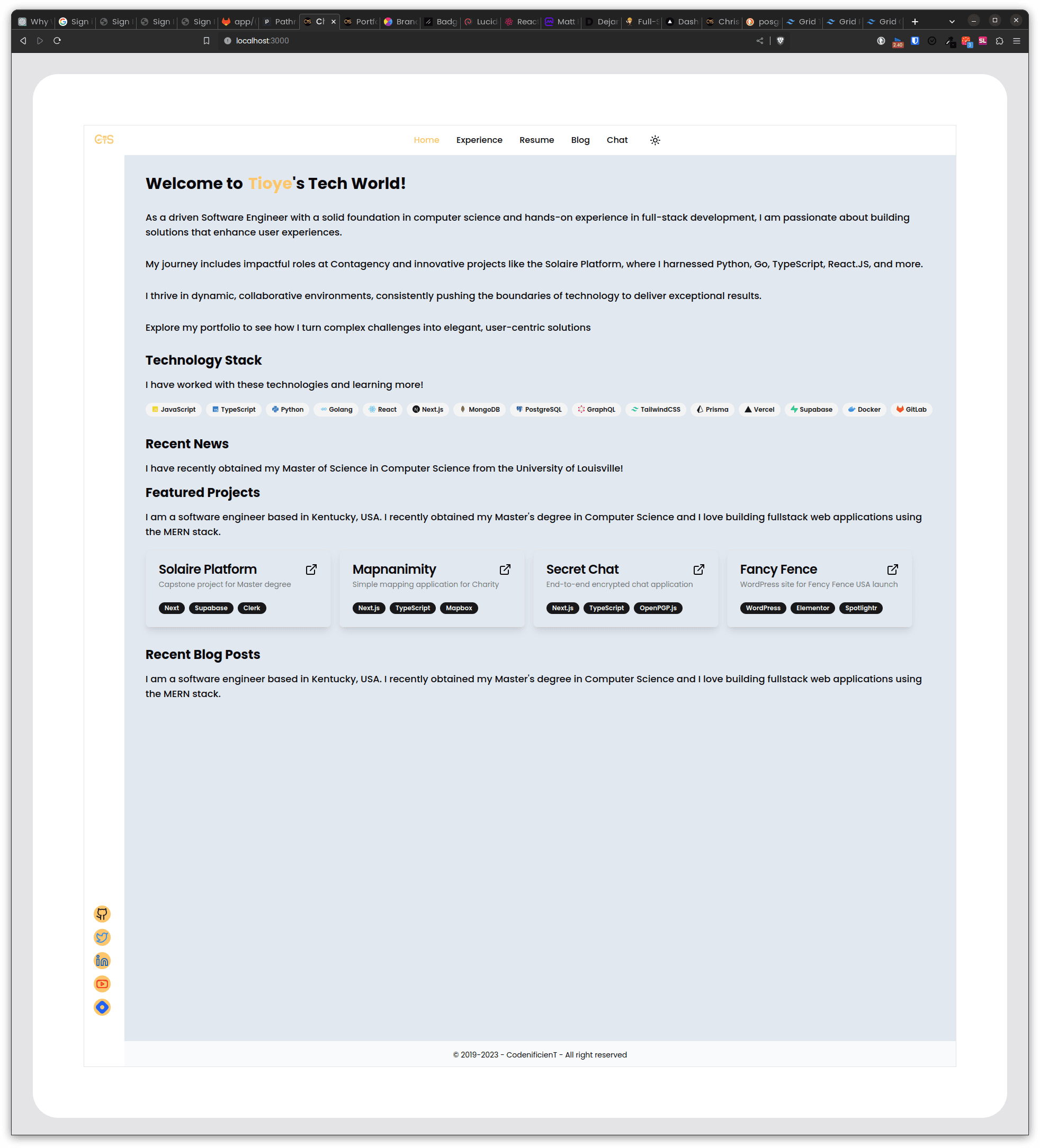11 Redesigning my portfolio website