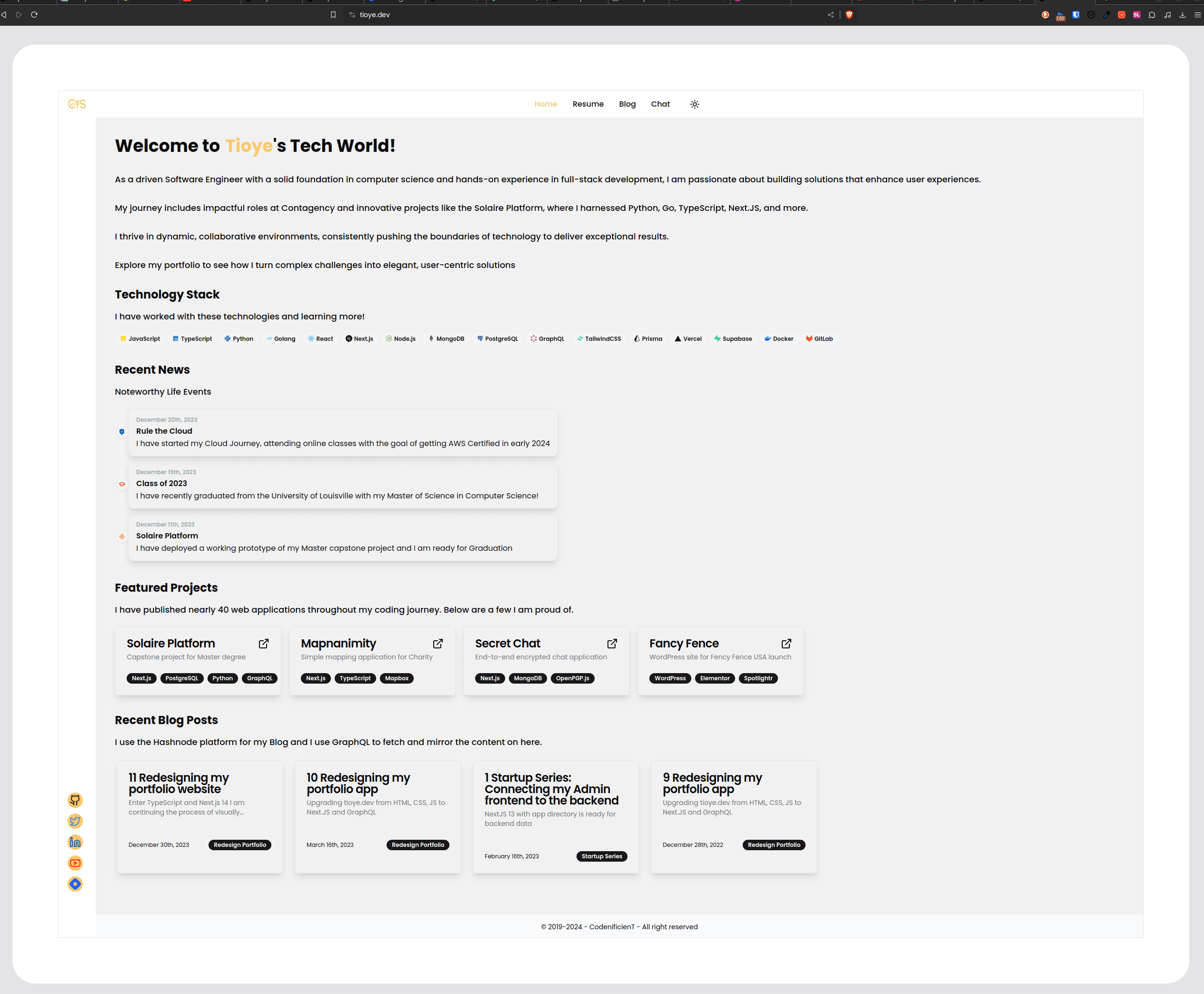 12 Redesigning my portfolio website